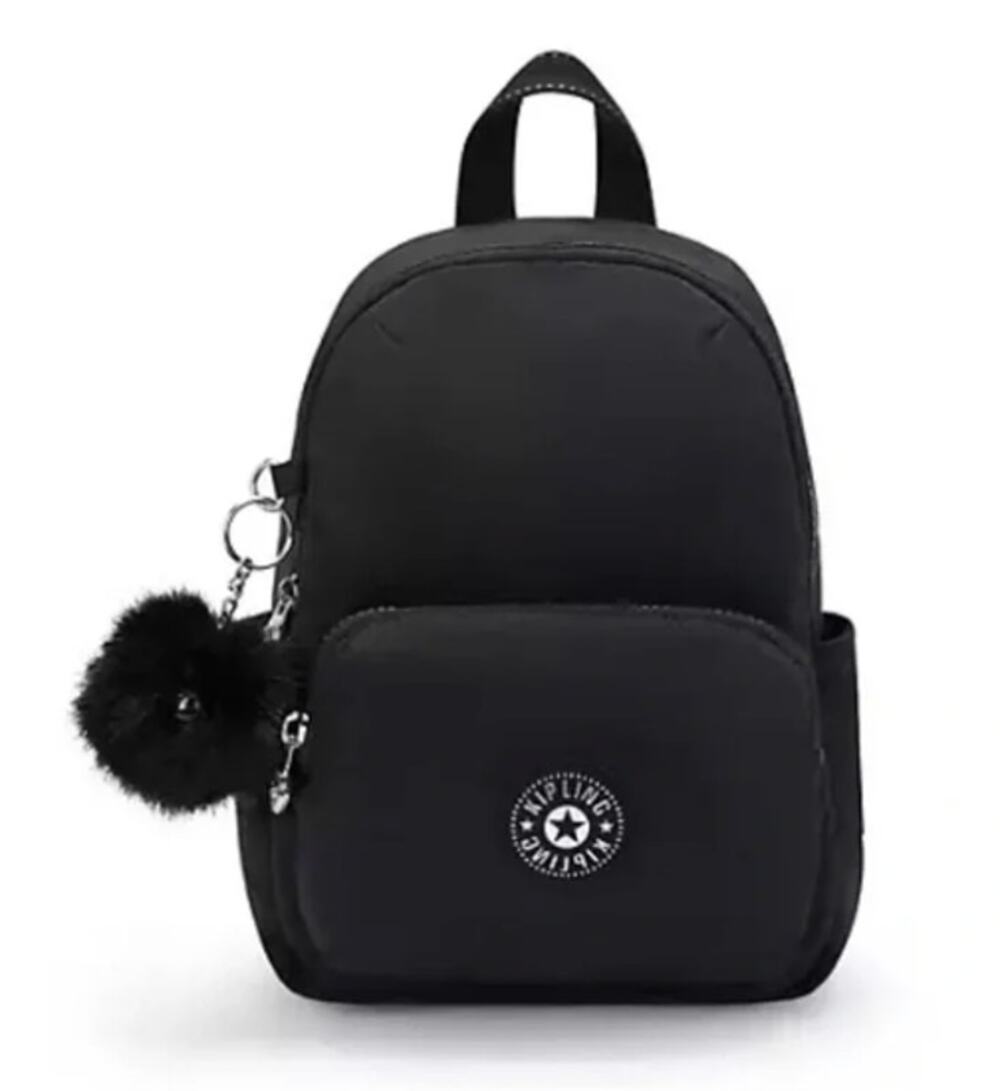 Kipling Zinna Mini Nylon Backpack Black